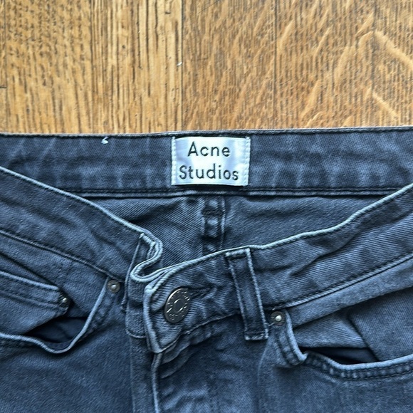 Acne Studios Pin Tar Grey Skinny Jeans – Size 28/32 (US 4) – Slim Fit - Picture 3 of 8